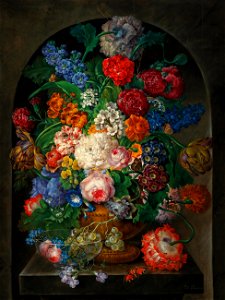 Johann Baptist Drechsler Großes Blumenstillleben