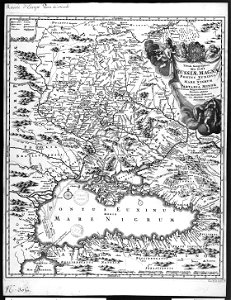 Johann Baptist Homann. Tabula geographica qua pars Russiae magnae, Pontus Euxinus seu Mare Nigrum et Tartaria Minor. 1724