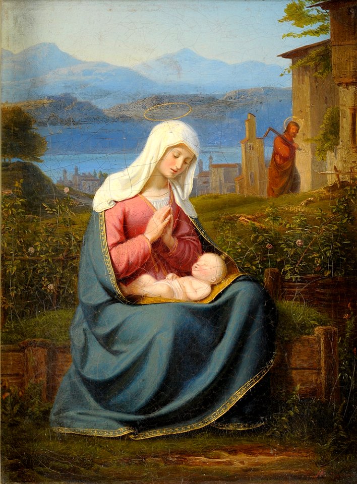 Johann Baptist Scholl Ruhe auf der Flucht aus Ägypten 1848
