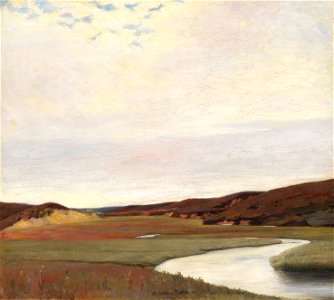 Johan Rohde - Sommerdag ved Karup Å - KMS1450