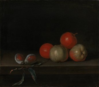 Johan Hörner - Apples and Peaches on a Table - KMS4613 - Statens Museum for Kunst