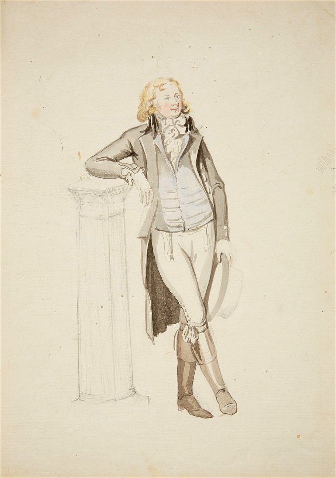 Johann Baptist Seele (attr) Stehender junger Herr 1