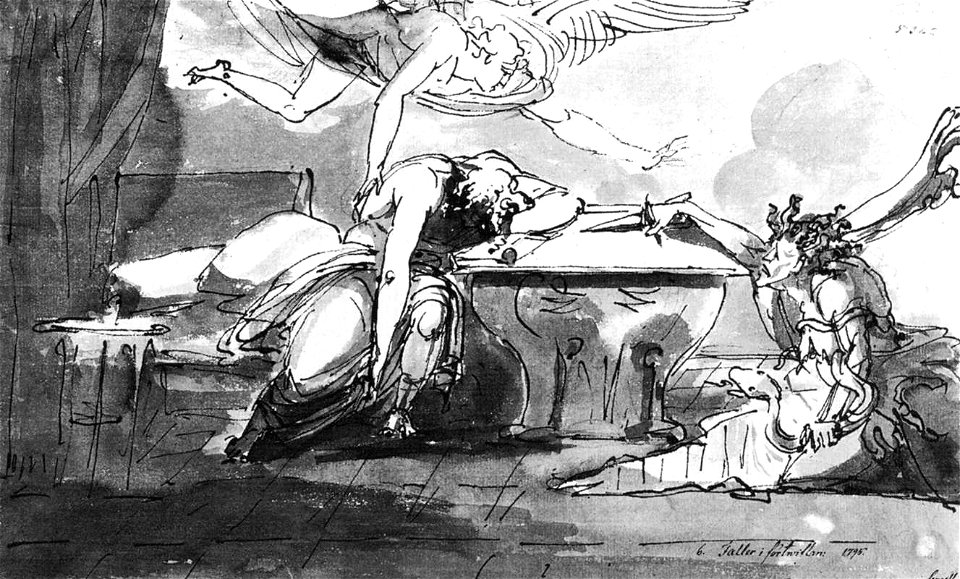 Johan Tobias Sergel - Plunging into Despair - WGA21160