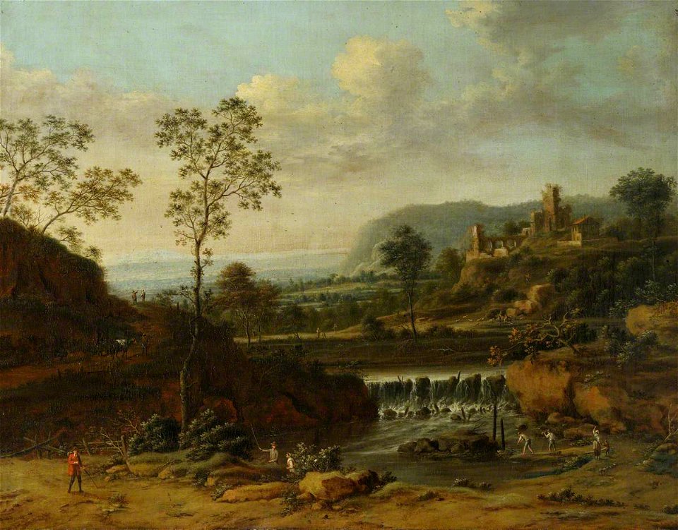 Johann Christian Vollerdt (1708-1769) - Landscape and Waterfall - 926820.1 - National Trust