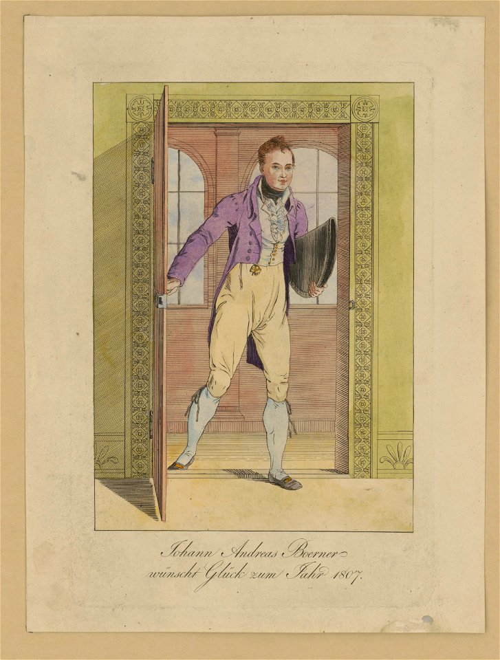 Johann Andreas Boerner. Wüscht glück zum Jahr 1807 LCCN2004665444