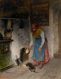 Johann Hamza Milch für das Kätzchen
