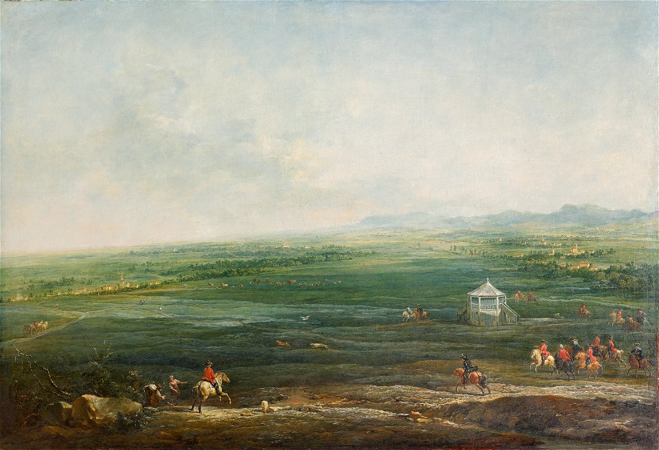 Johann Christian Brand - Laxenburg vom Münkendorfer Lusthaus gegen Südwest - 2575 - Österreichische Galerie Belvedere