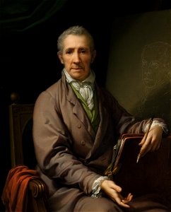 Johann Baptist Lampi d. Ä. - Selbstbildnis an der Staffelei - 3642 - Kunsthistorisches Museum