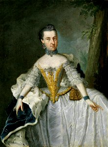 Johann Georg Ziesenis - Herzogin Anna Amalia von Sachsen-Weimar. Free illustration for personal and commercial use.