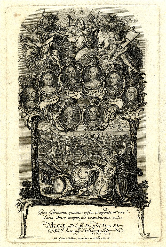 Johann Esaias Nilson Hubertusburger Frieden ubs G 0335 II