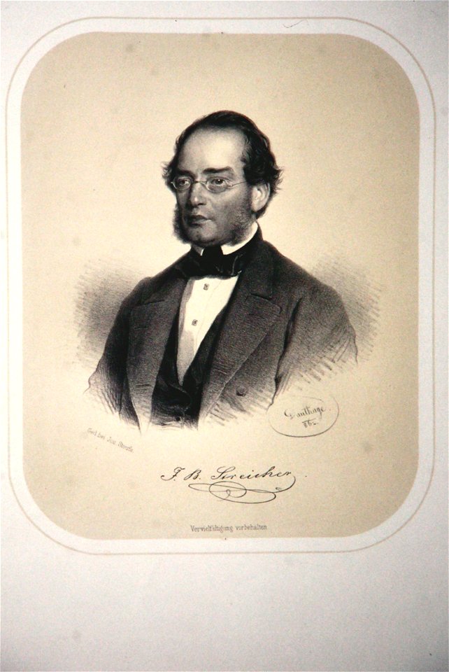 Johann Baptist Streicher Litho
