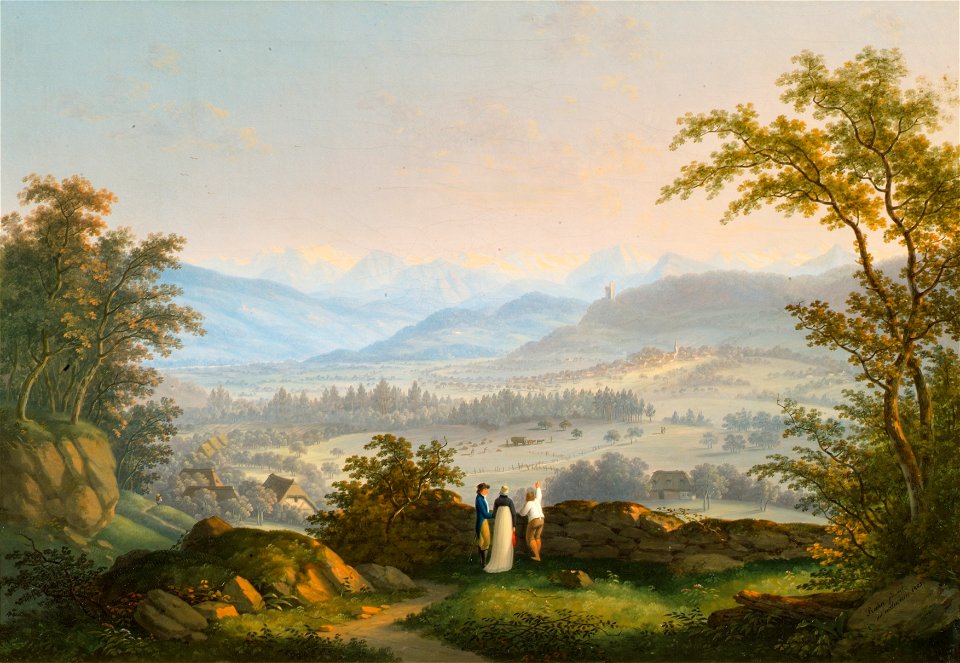 Johann Caspar Rahn - Umgebung der Ruine Habsburg - 7937 - Kunsthistorisches Museum