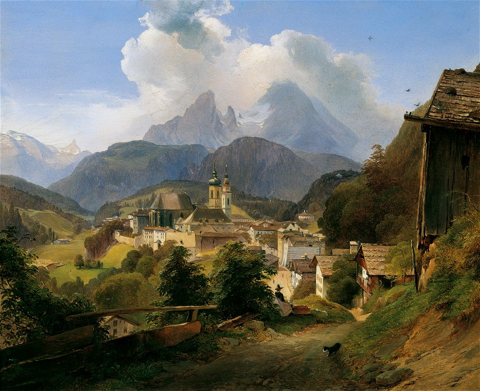 Johann Fischbach - Berchtesgaden mit dem Watzmann - 5582 - Österreichische Galerie Belvedere