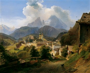 Johann Fischbach - Berchtesgaden mit dem Watzmann - 5582 - Österreichische Galerie Belvedere