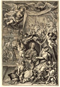 Johann Georg Bergmüller Widmungsblatt für Erzbischof Leopold Anton von Firmian ubs G 0742 II