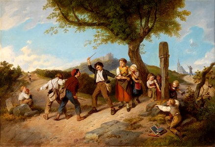 Johann Grund Die kleinen Streithähne 1867