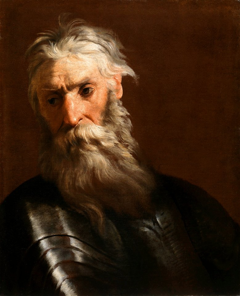 Johann heinrich schonfeld a bearded man in armor115502)