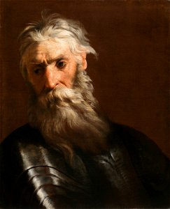 Johann heinrich schonfeld a bearded man in armor115502)