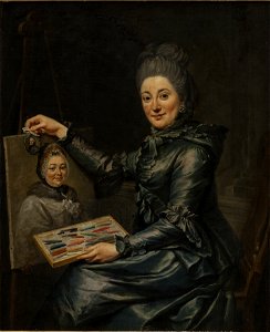 Johann Georg Ziesenis - Portrait of the Artist's Daughter Elisabeth, Married Lampe - KMS2040 - Statens Museum for Kunst