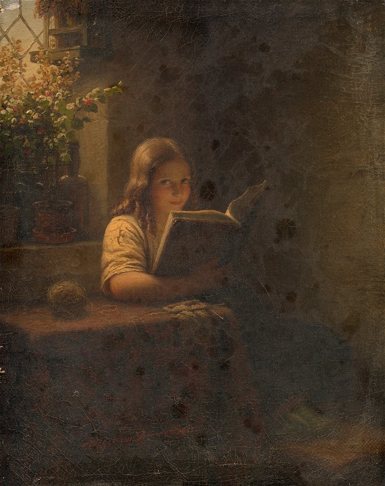 Johann Georg Meyer - Het schalkse meisje - SA 255 - Amsterdam Museum