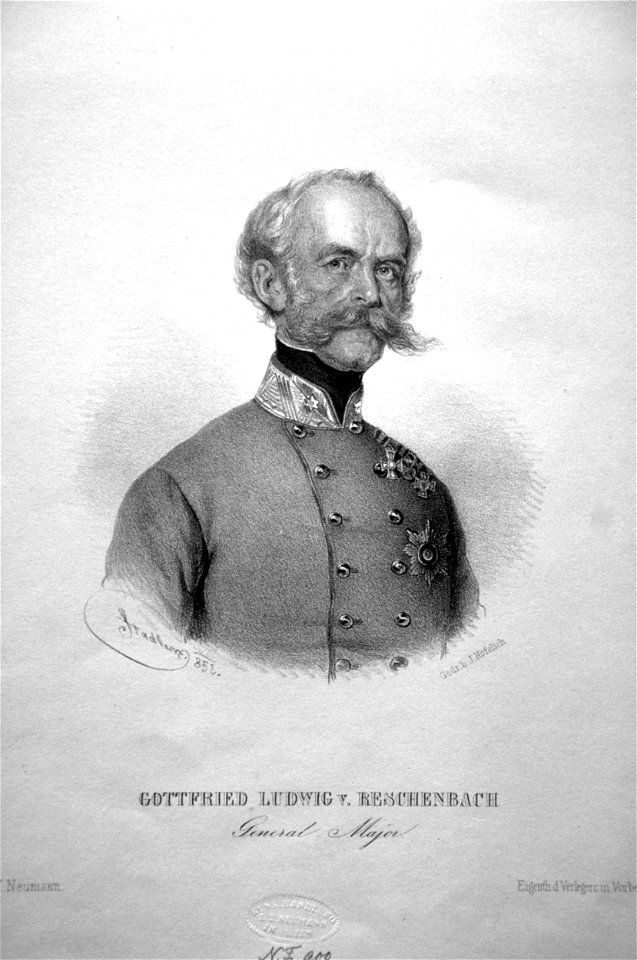 Johann Gottfried Ludwig von Reschenbach Litho