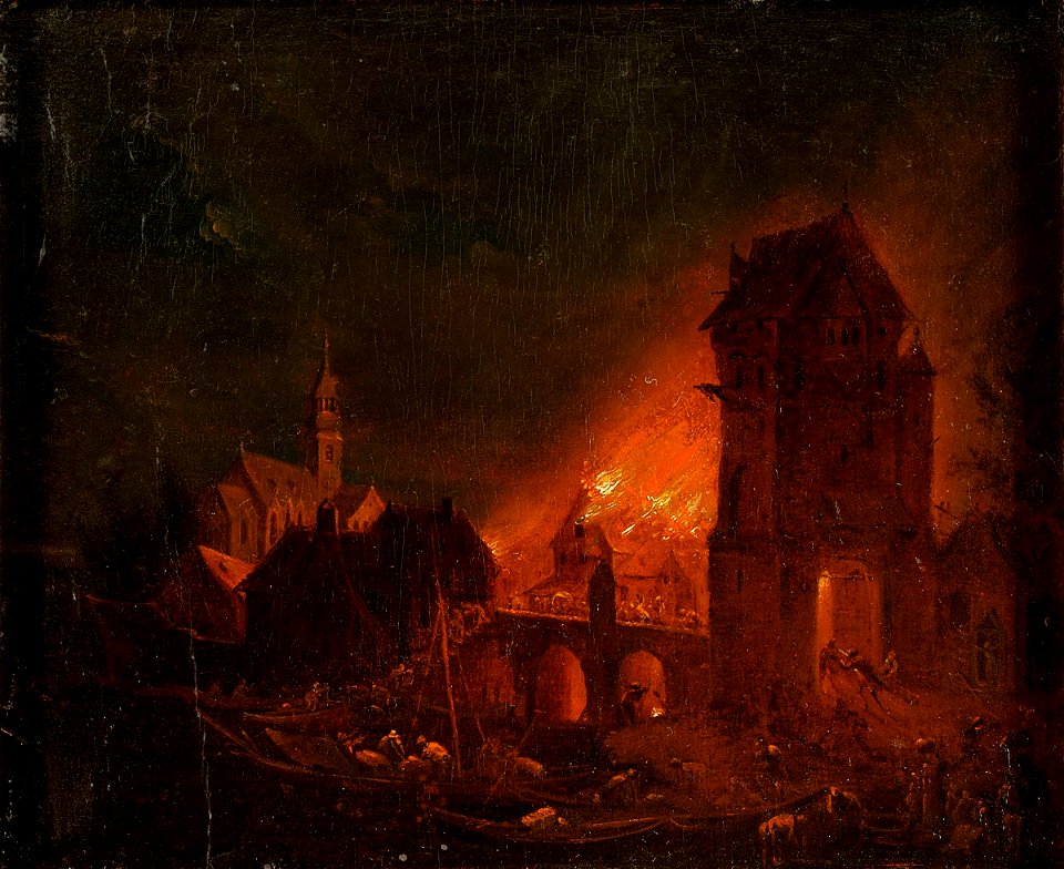 Johann Georg Trautmann Feuersbrunst