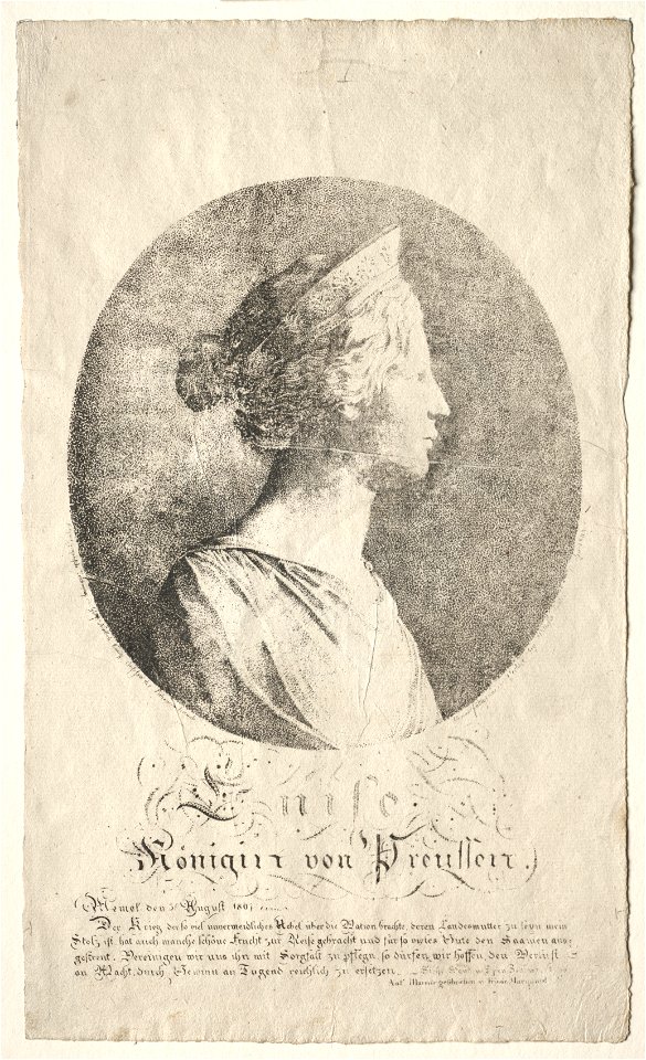 Johann Gottfried Niedlich (German, 1766-1837) - Queen Louise of Prussia - 1940.1160 - Cleveland Museum of Art
