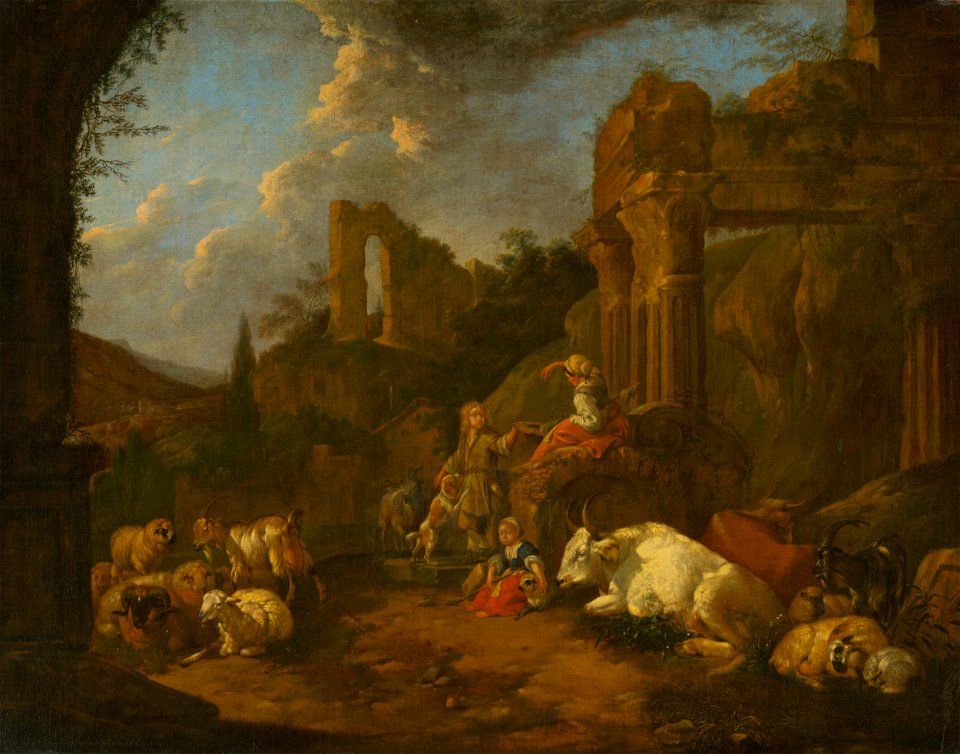 Johann Heinrich Roos - Pastoral Idyll - O 1866 - Slovak National Gallery