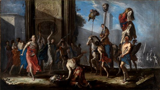 Johann Heinrich Schönfeld - Der Triumph des Davids - 2473 - Staatliche Kunsthalle Karlsruhe