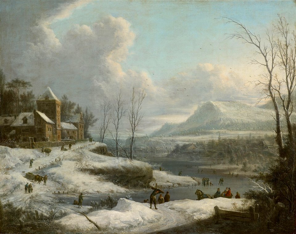 Johann Christian Vollerdt (1708-69) - Winter Landscape - RCIN 403527 - Royal Collection