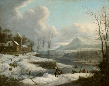 Johann Christian Vollerdt (1708-69) - Winter Landscape - RCIN 403527 - Royal Collection