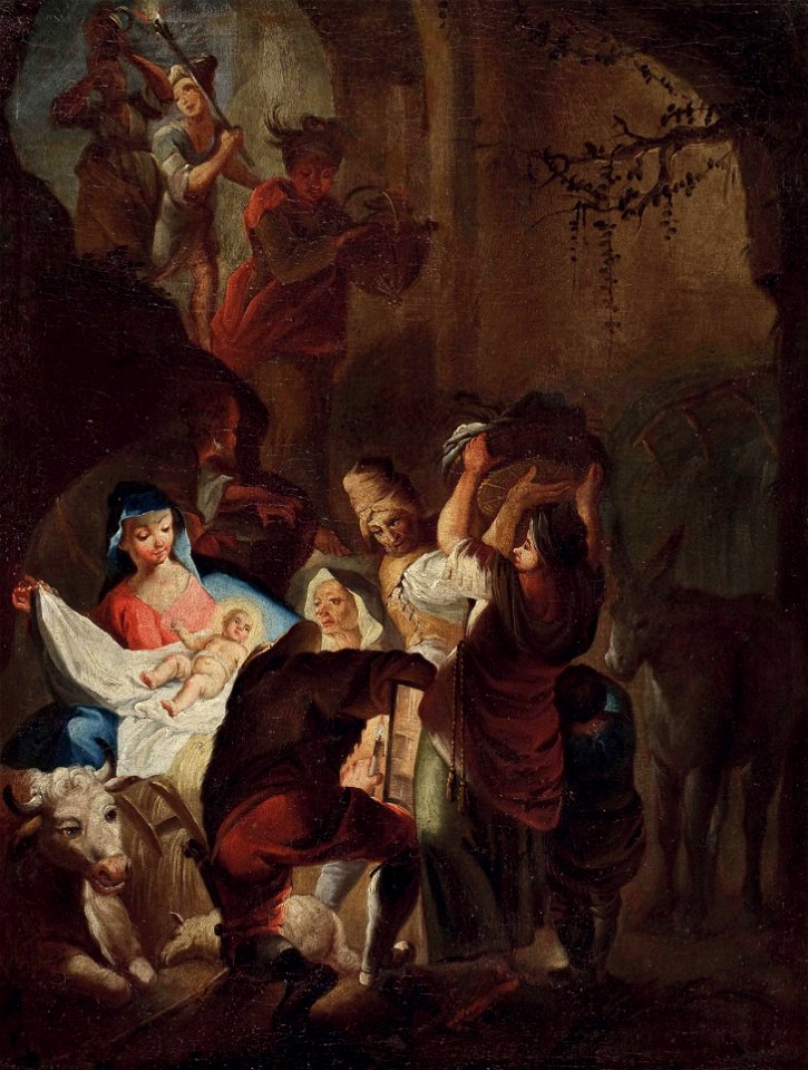 Johann Evangelist Holzer (Schule) Anbetung der Hirten