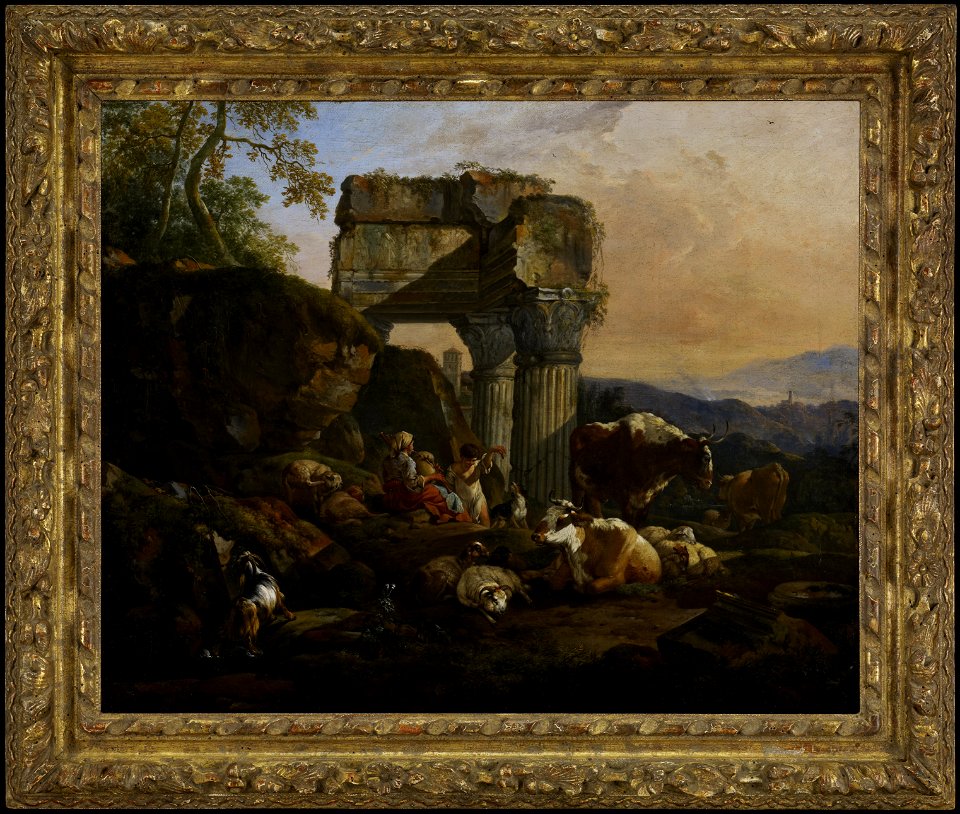 Johann Heinrich Roos - Roman Landscape with Cattle and Shepherds - 61.64 - Minneapolis Institute of Arts