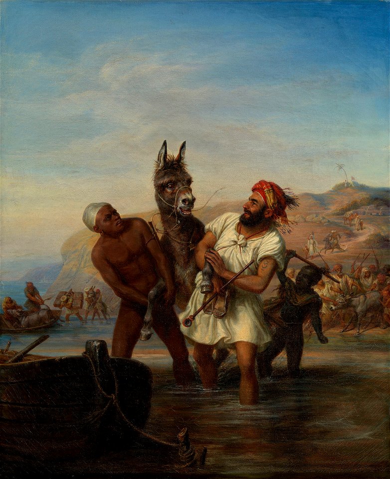Johann Hermann Kretzchmer (1811-90) - The Embarkation - RCIN 406257 - Royal Collection