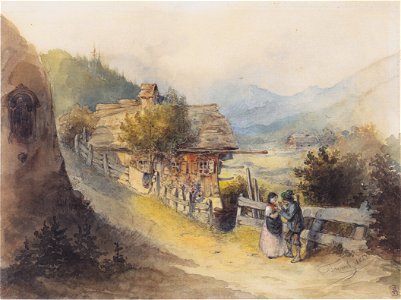 Johann Friedrich Treml - Begegnung in den Bergen - 1850