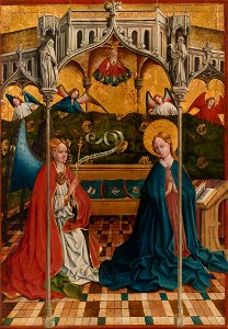 Johann Koerbecke - The Annunciation - 1933.1064 - Art Institute of Chicago