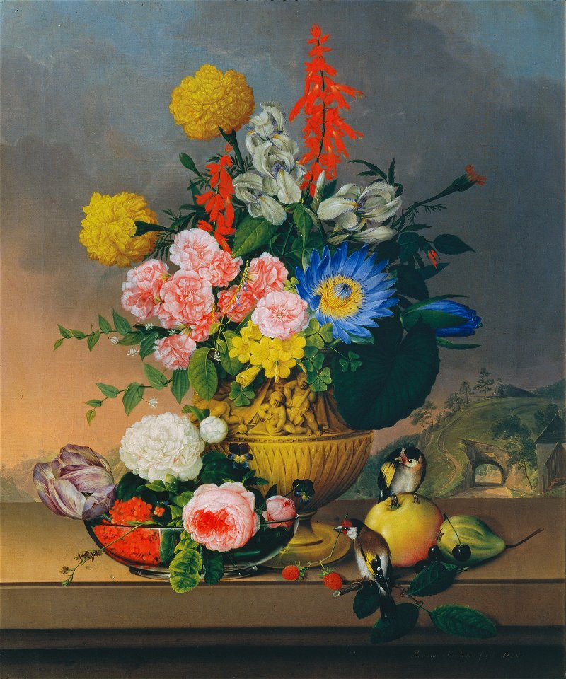 Johann Knapp - Stillleben mit Blumenstrauß - 7663 - Österreichische Galerie Belvedere