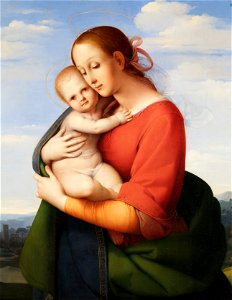 Johann Evangelist Scheffer von Leonhardshoff - Madonna mit Kind - 8396 - Österreichische Galerie Belvedere