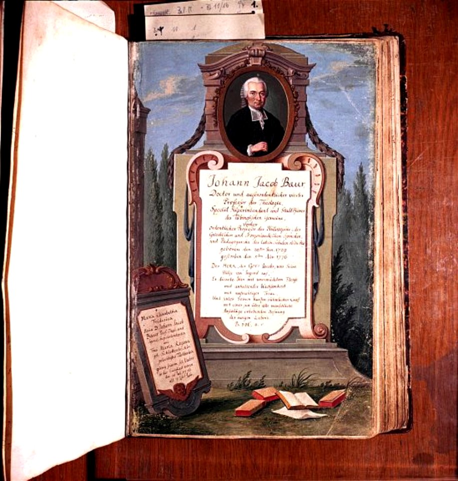 Johann Jacob Baur (20.6.1729-5.11.1776)