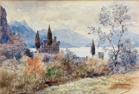 Johann Gottfried Steffan Cadenabbia Lago di Como