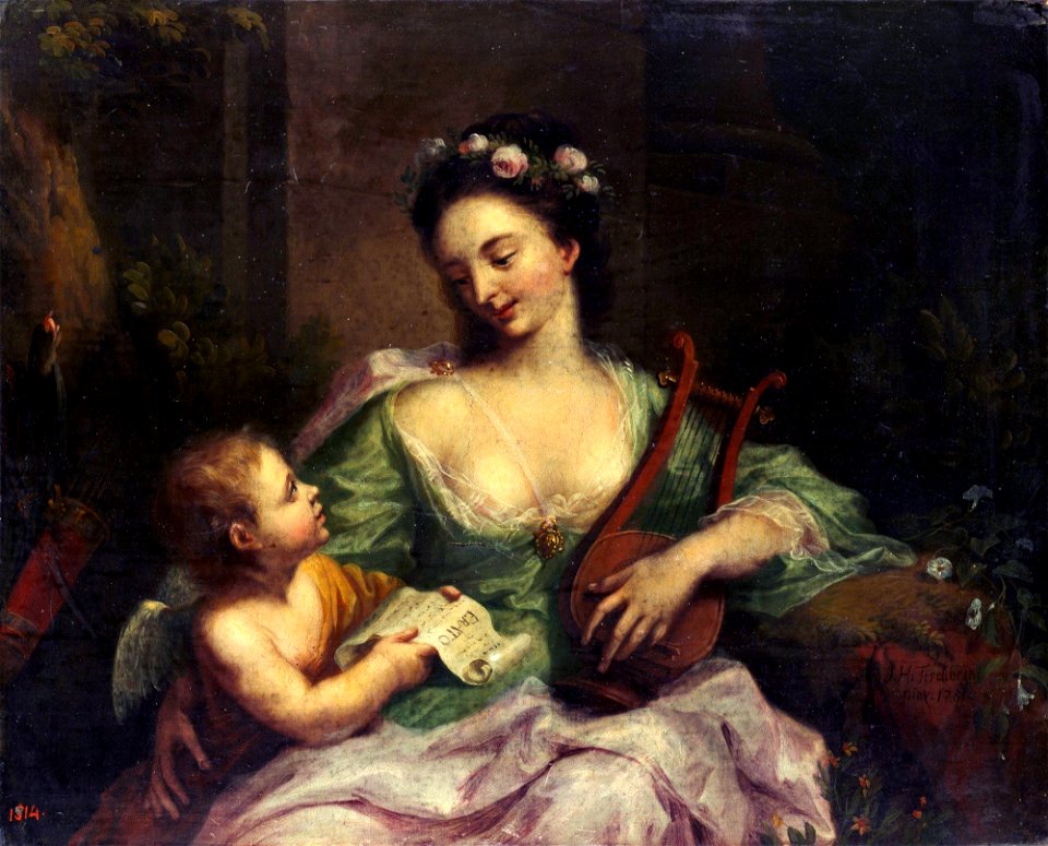 Johann Heinrich Tischbein - The Nine Muses - Erato (Lyric Poetry), 1781