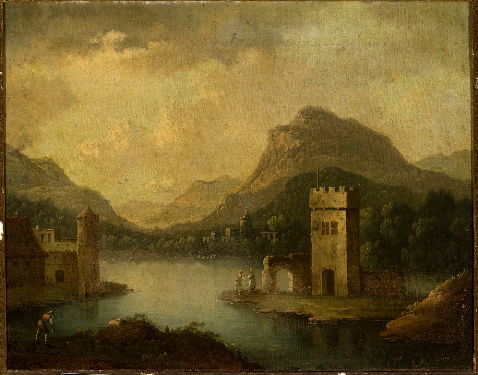 Johann Christoph von Bemmel - Romantic landscape with architecture - M.Ob.2359 MNW - National Museum in Warsaw