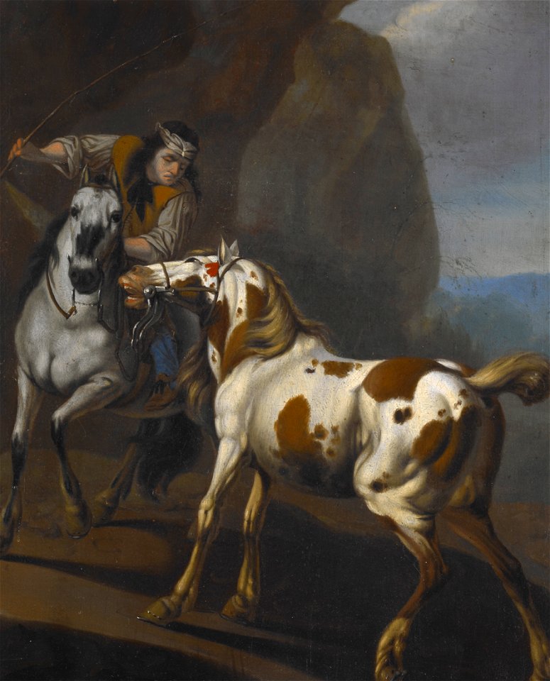 Johann Heinrich Roos - Indian taming a horse - 71.38 - Indianapolis Museum of Art