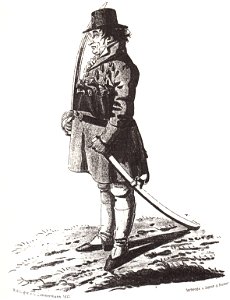Johann G. Fichte Karikatur