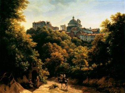 Johann Heinrich Schilbach - Ansicht von Ariccia - 5560 - Kunsthistorisches Museum