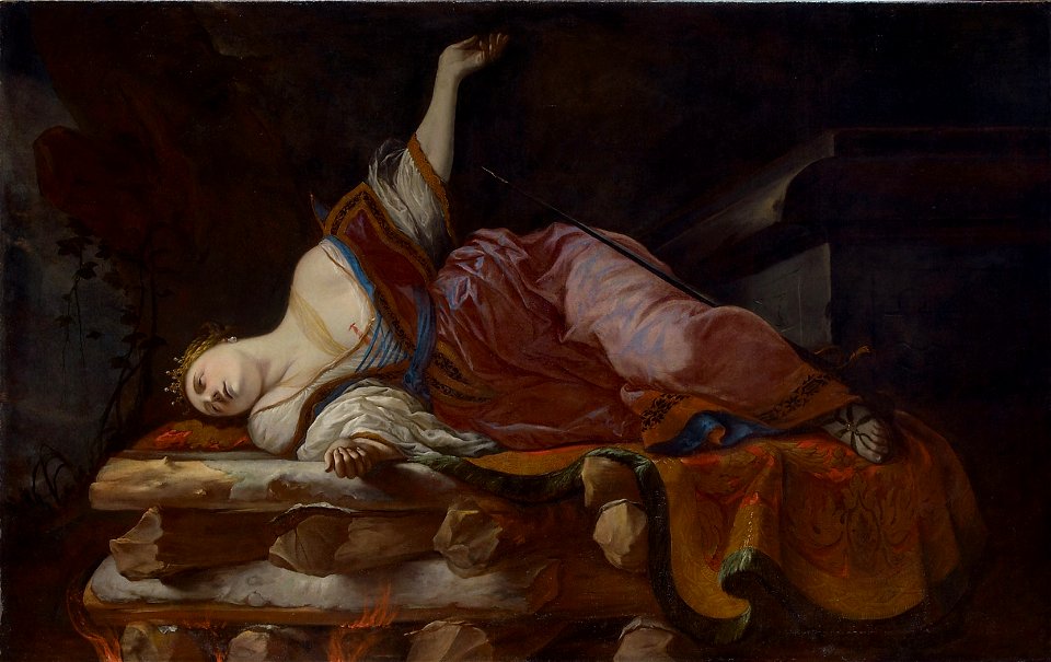 Johann Heinrich Schönfeld - Dido auf dem Scheiterhaufen - GG 2272 - Kunsthistorisches Museum