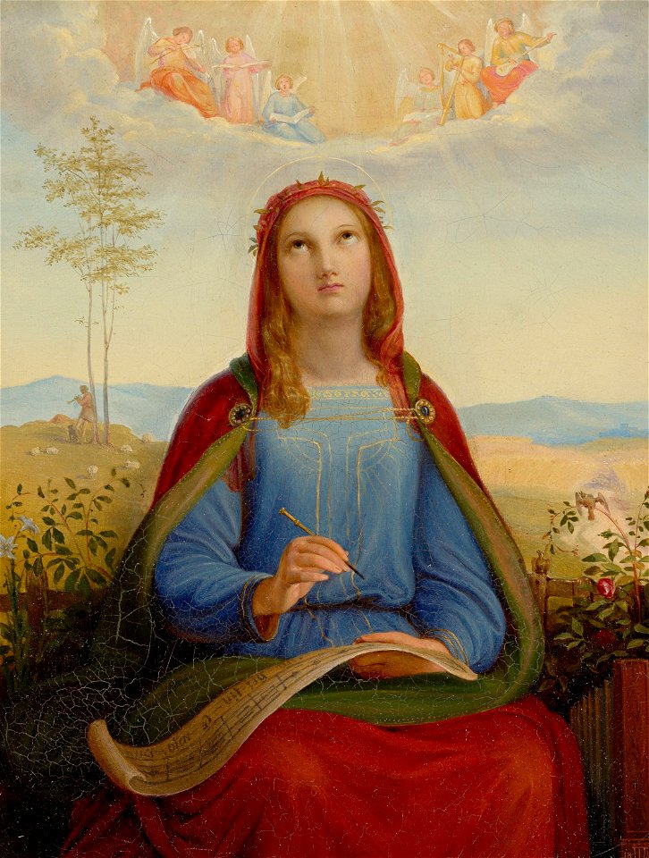 Johann Jakob Jung - Die Heilige Cäcilie, 1840