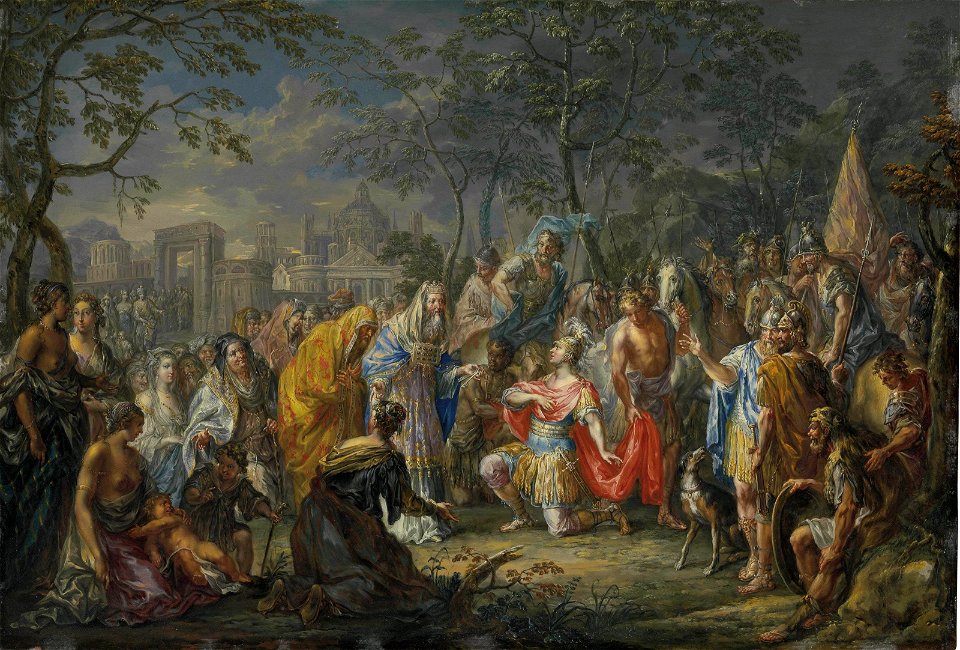 Johann Georg Platzer - Alexander der Große empfängt die Schlüssel von Babylon