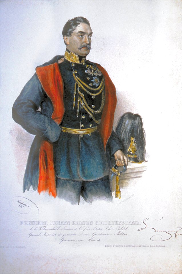 Johann Kempen von Fichtenstamm Litho