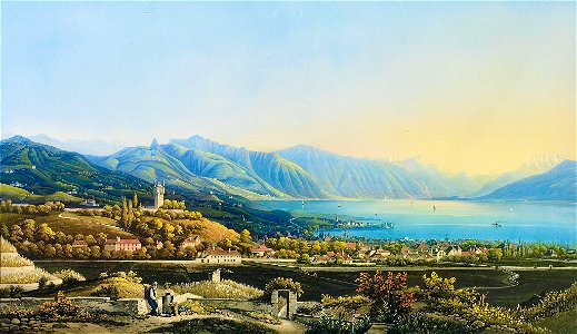 Johann Ludwig Bleuler Blick auf Vevey